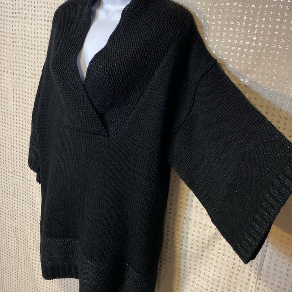 Soft Surroundings Open Oversized Knit Wool Blend Tunic Sweater Dress - Picture 3 of 7